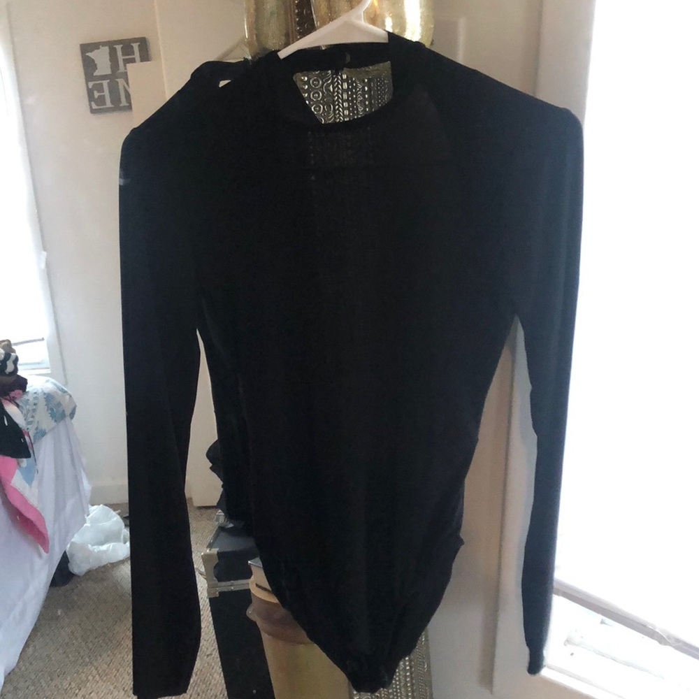Black Open Back BodySuit